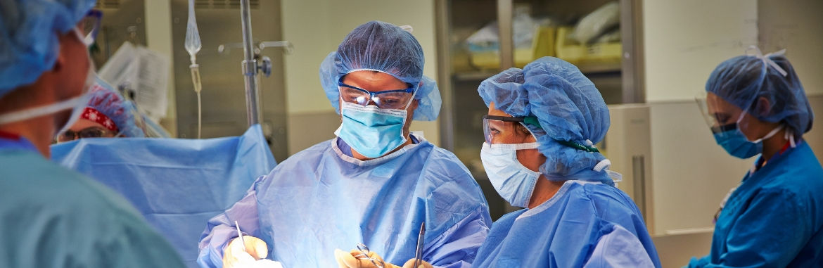 Group of surgeons in the operating theatre