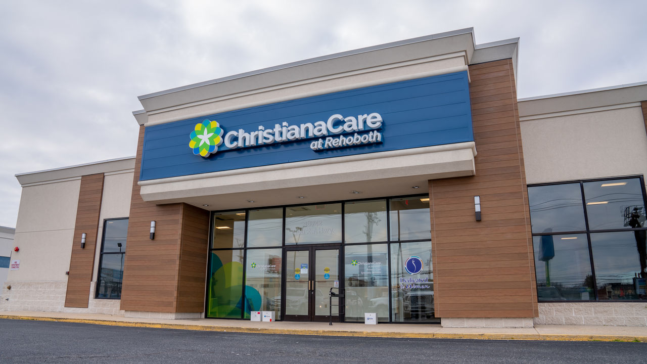 Exterior view of the ChristianaCare at Rehoboth office
