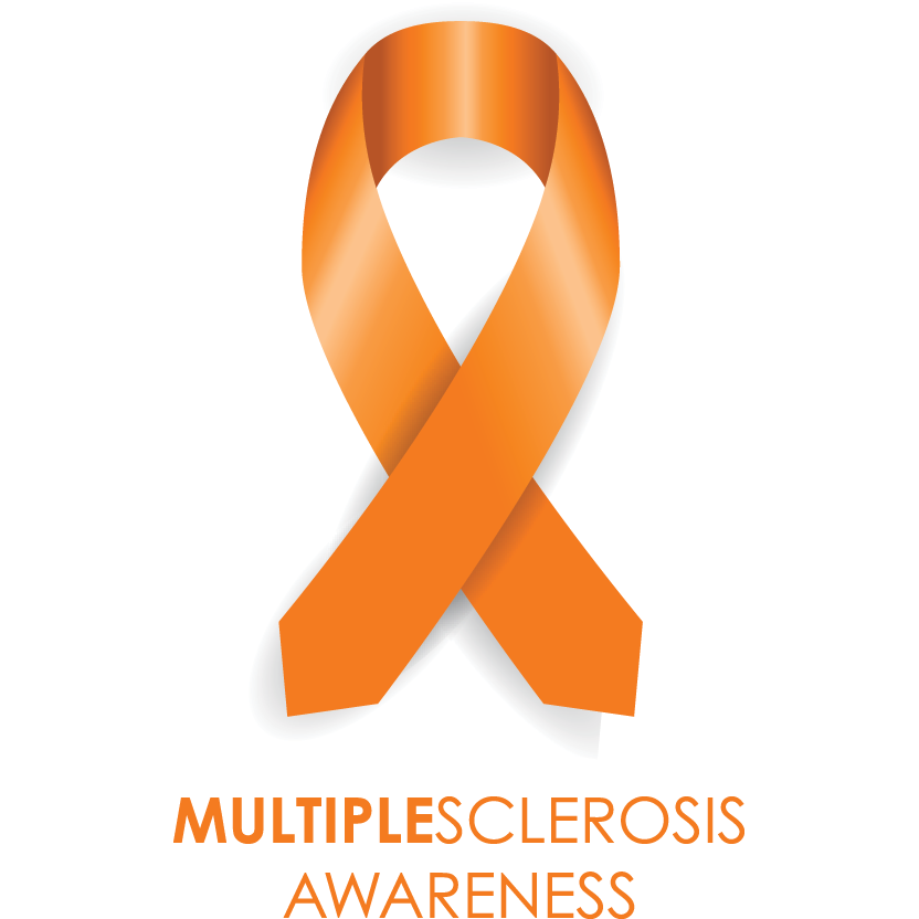 Multiple Sclerosis Awareness ribbon