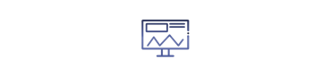 An icon representing a computer monitor