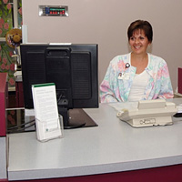 Surgicenter registration desk