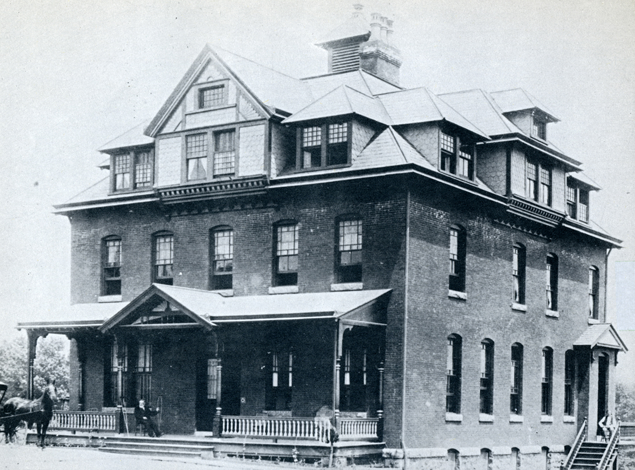El Delaware Hospital original, inaugurado en 1890