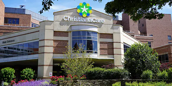Main entrance of Christiana Hospital