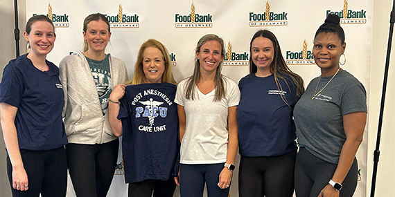 Group at Food Bank charity event