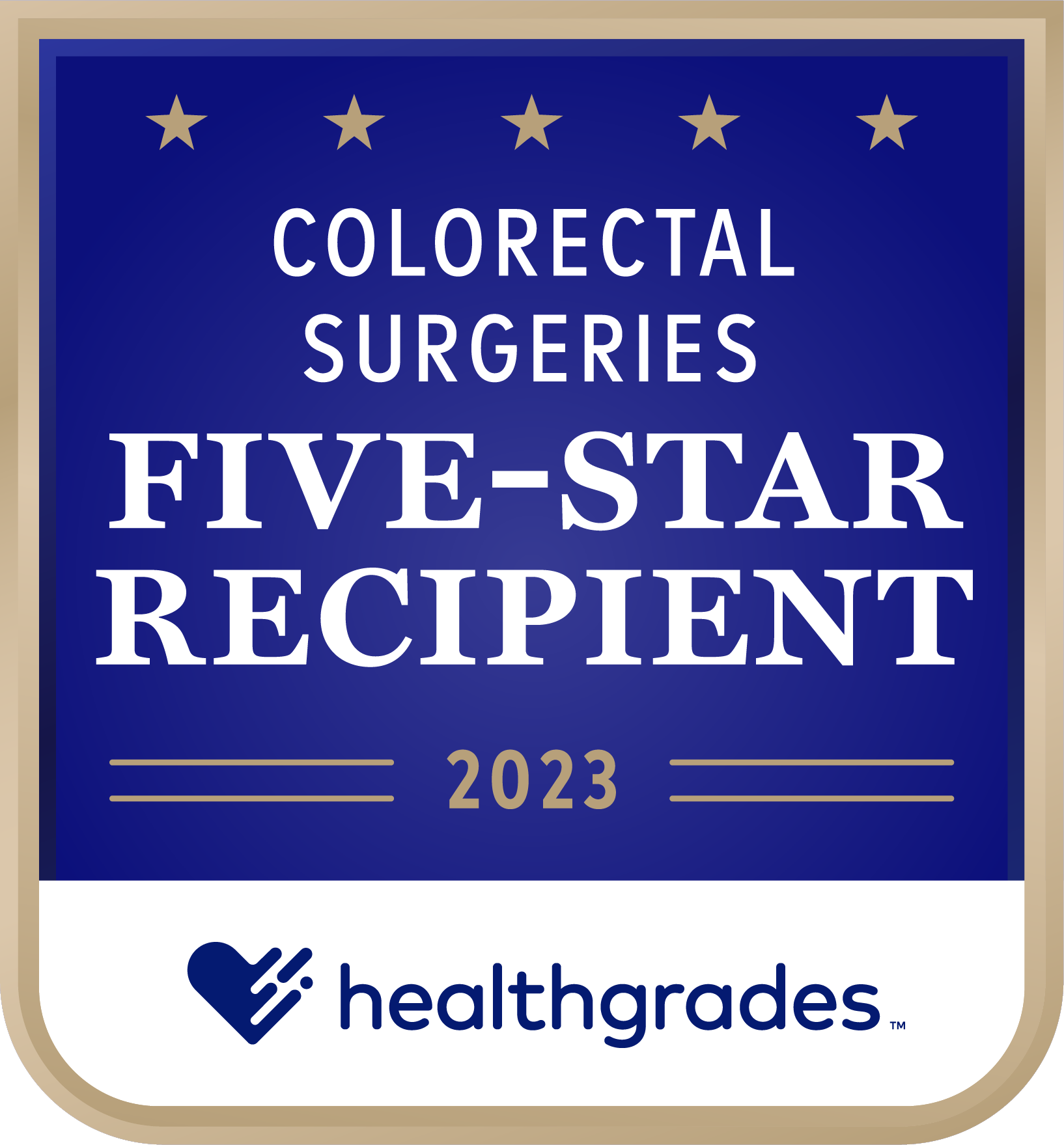 Surgical Care Colorectal Surgery Five-Star Award Healthgrades