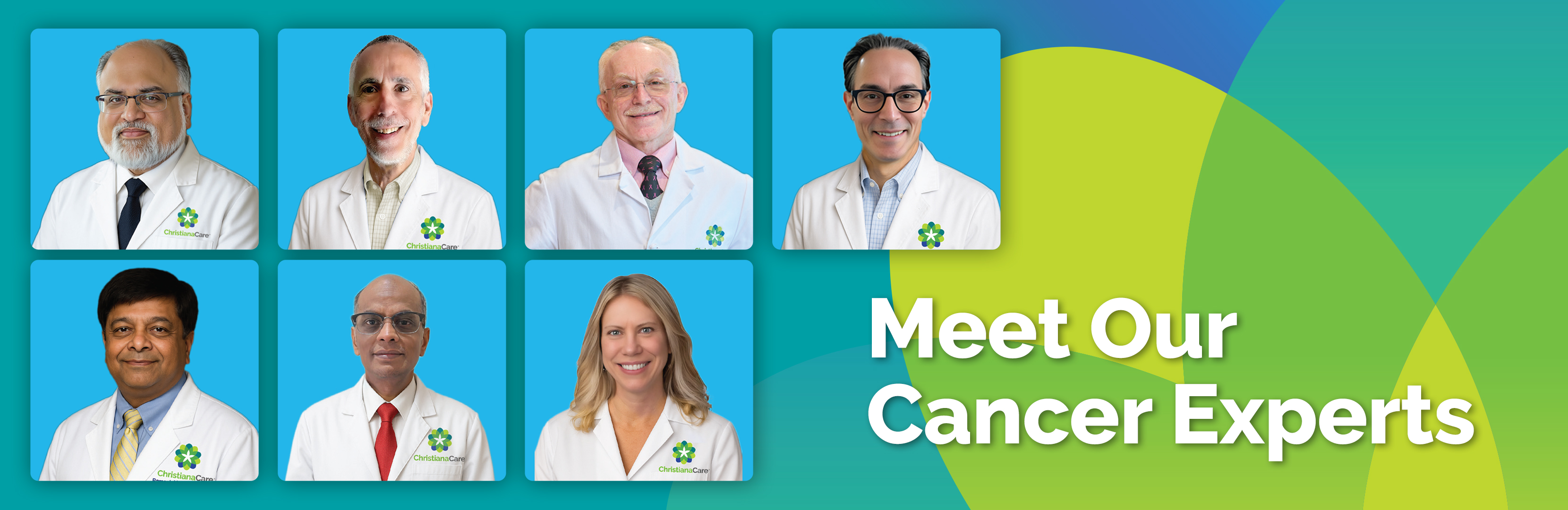 A collage of new cancer care providers at ChristianaCare