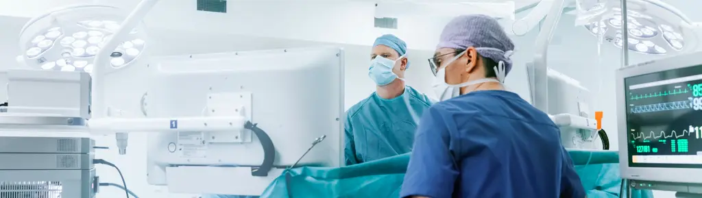 Surgeons in the operating theatre 