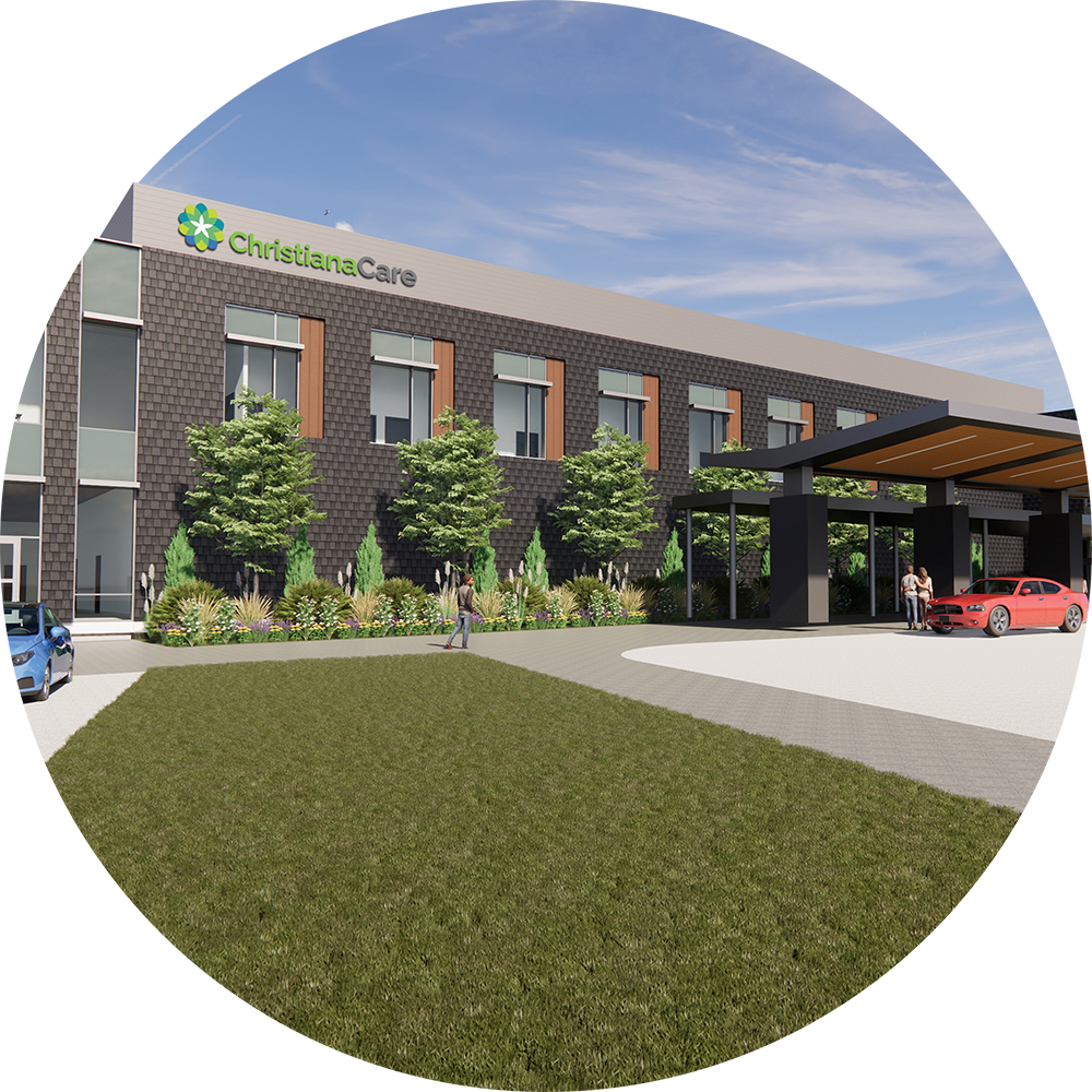Artist's rendering as part of ChristianaCare's Commitment to Expanding in Delaware