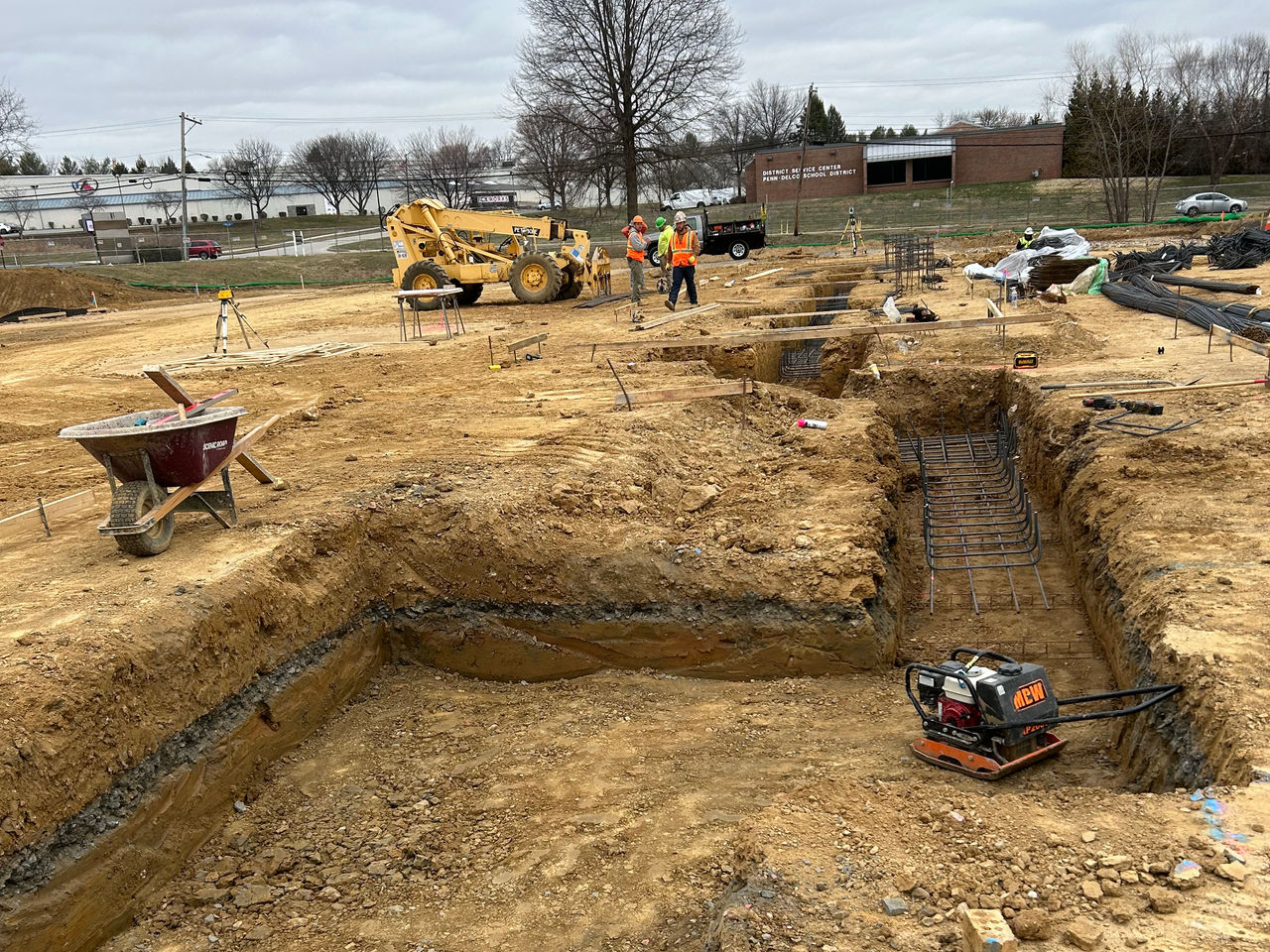 Construction work at the ChristianaCare Aston Campus
