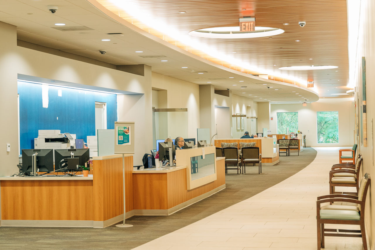 An interior view of ChristianaCare at Broomall