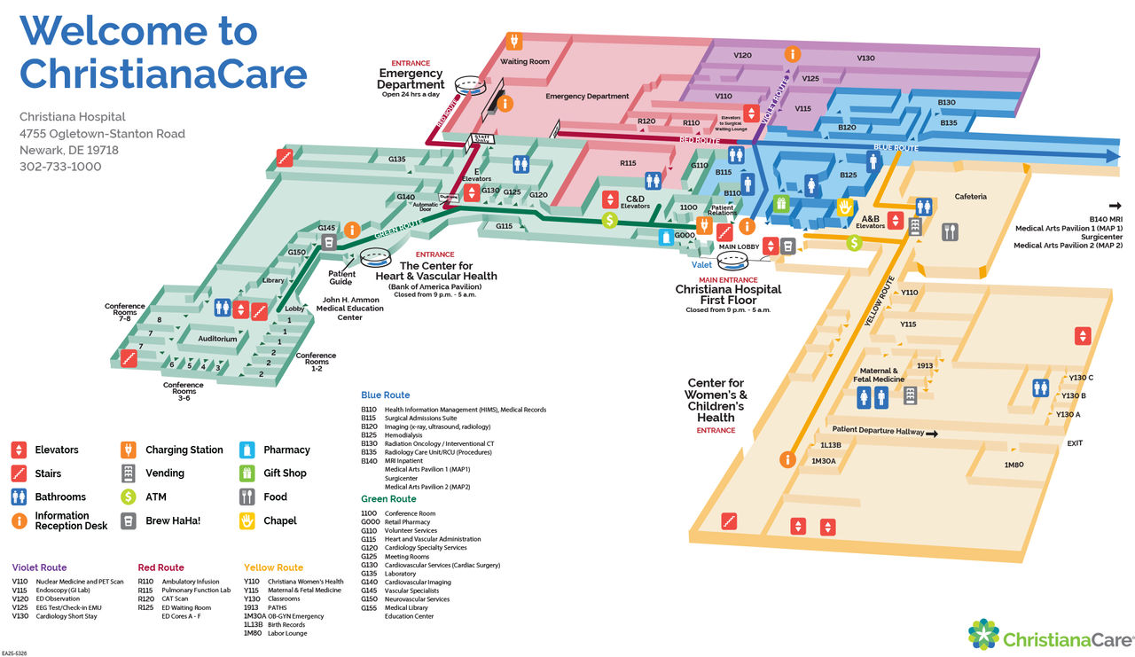 EA25-5326 Christiana Hospital First Floor Map Update 5.8.25 copy