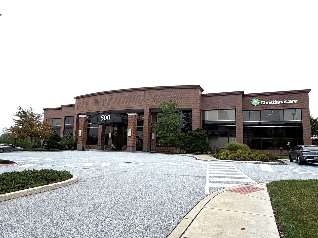 An exterior view of ChristianaCare at Glen Mills, 500 Evergreen Drive