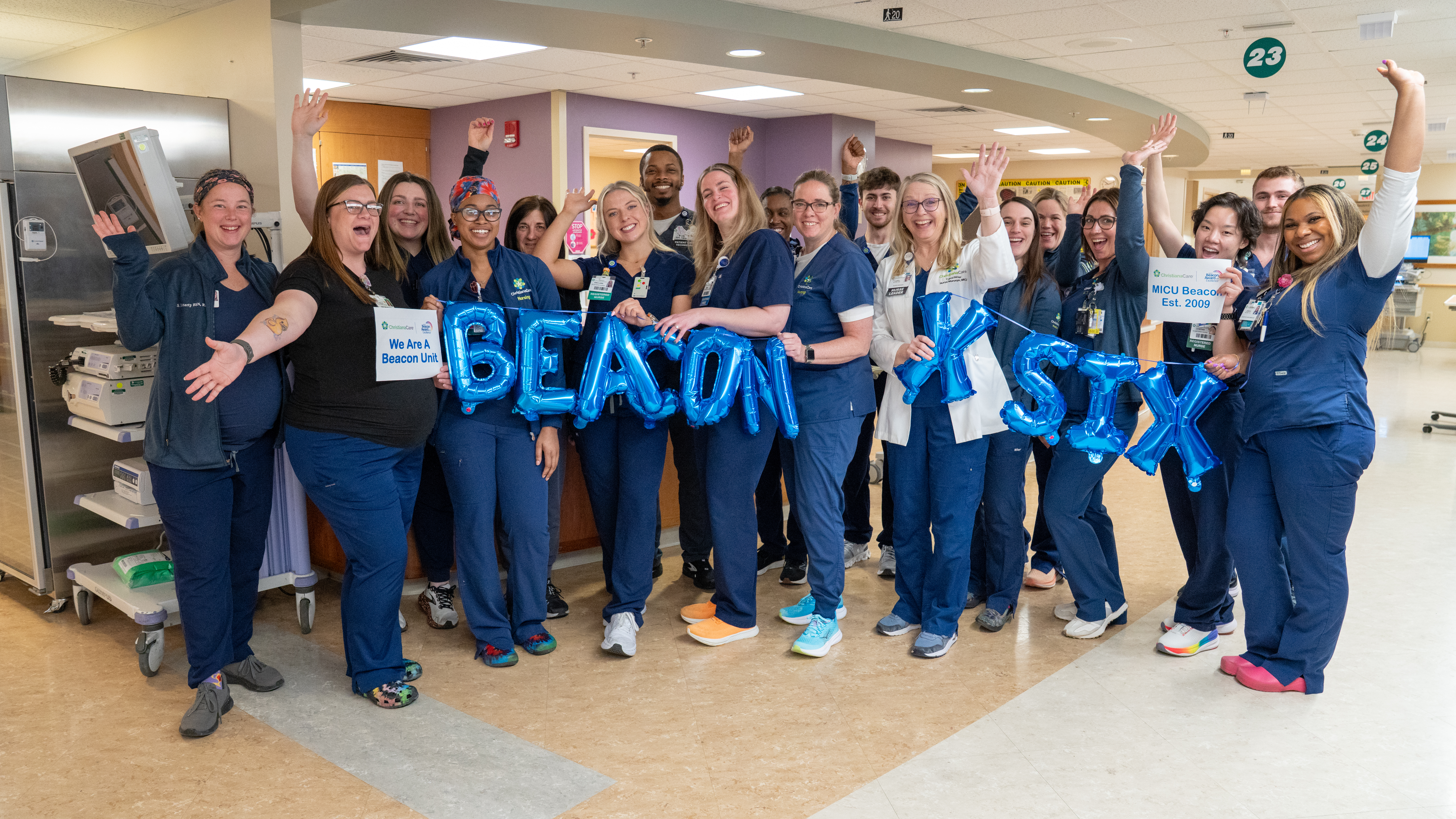 Three ChristianaCare Intensive Care Units Receive the Beacon Award for Excellence from the American Association of Critical-Care Nurses