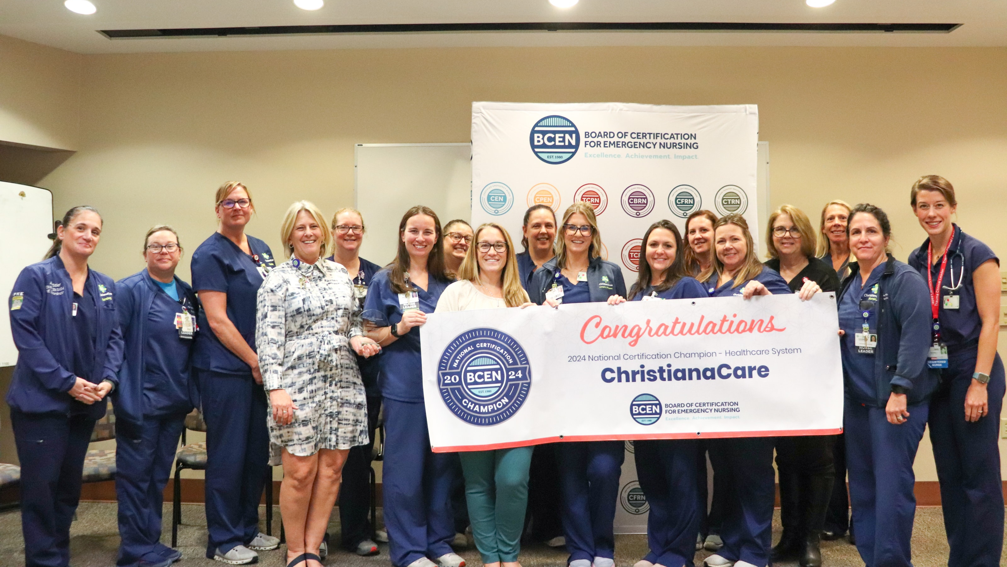 ChristianaCare Honored for Commitment to Emergency Nursing Excellence by the Board of Certification for Emergency Nursing