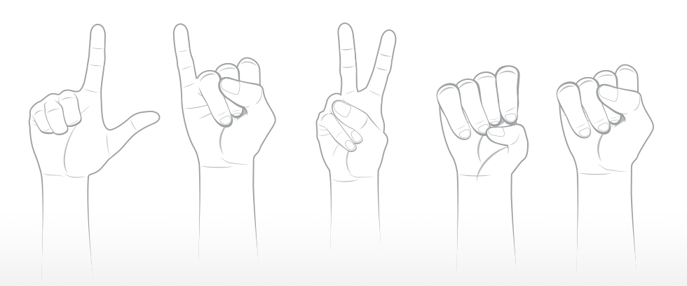Hands in sign language formation
