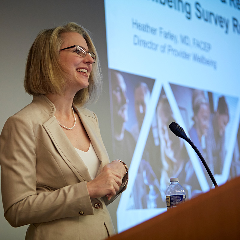 Heather Farley, M.D. speaking