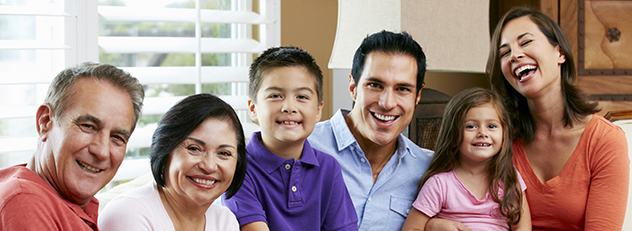 Portrait Of Multi Generation Family