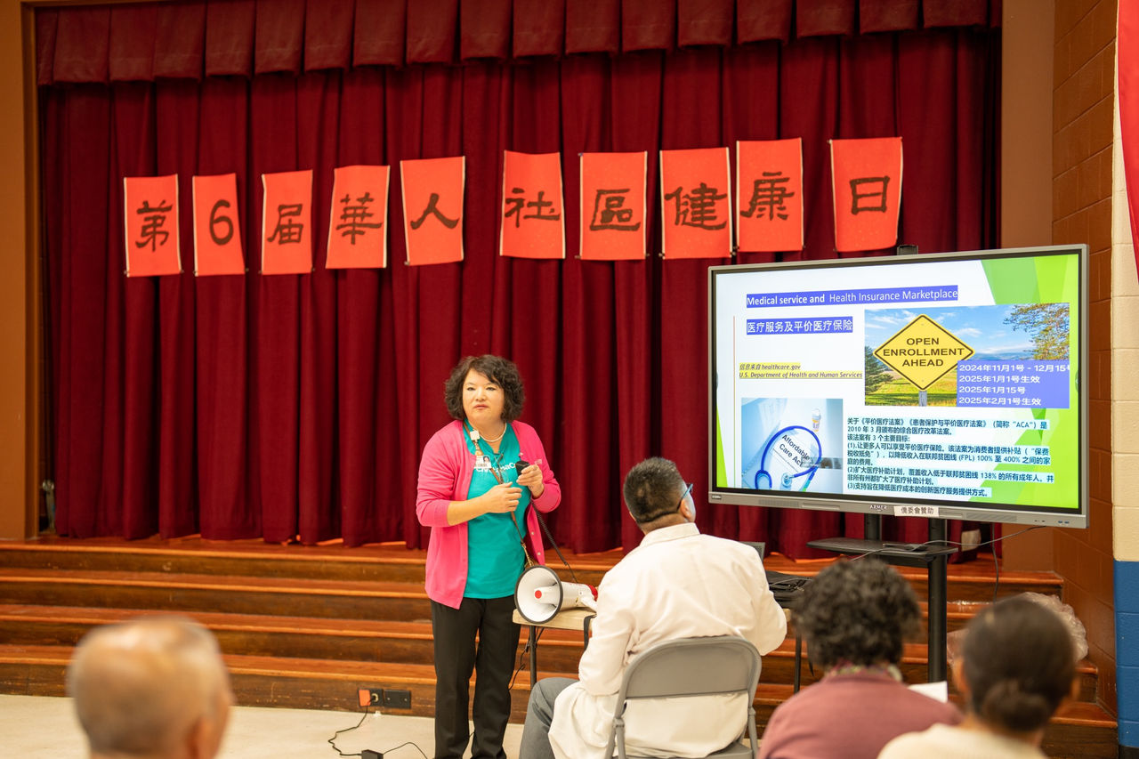 ChristianaCare’s community educator Xiangfen Fen Gu shares life-saving health information with those who speak Mandarin Chinese