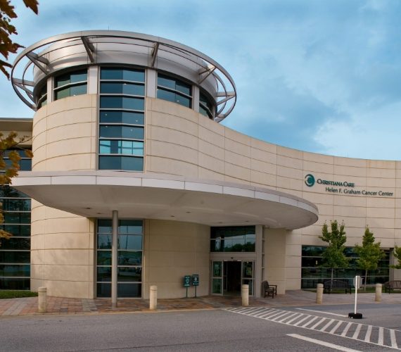 Helen F. Graham Cancer Center & Research Institute main entrance