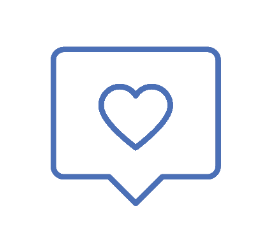 Icon showing a heart
