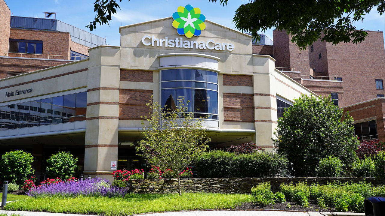 Photo of the front of Christiana Hospital