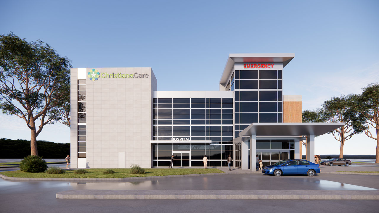 Artist's rendering of ChristianaCare Aston Campus