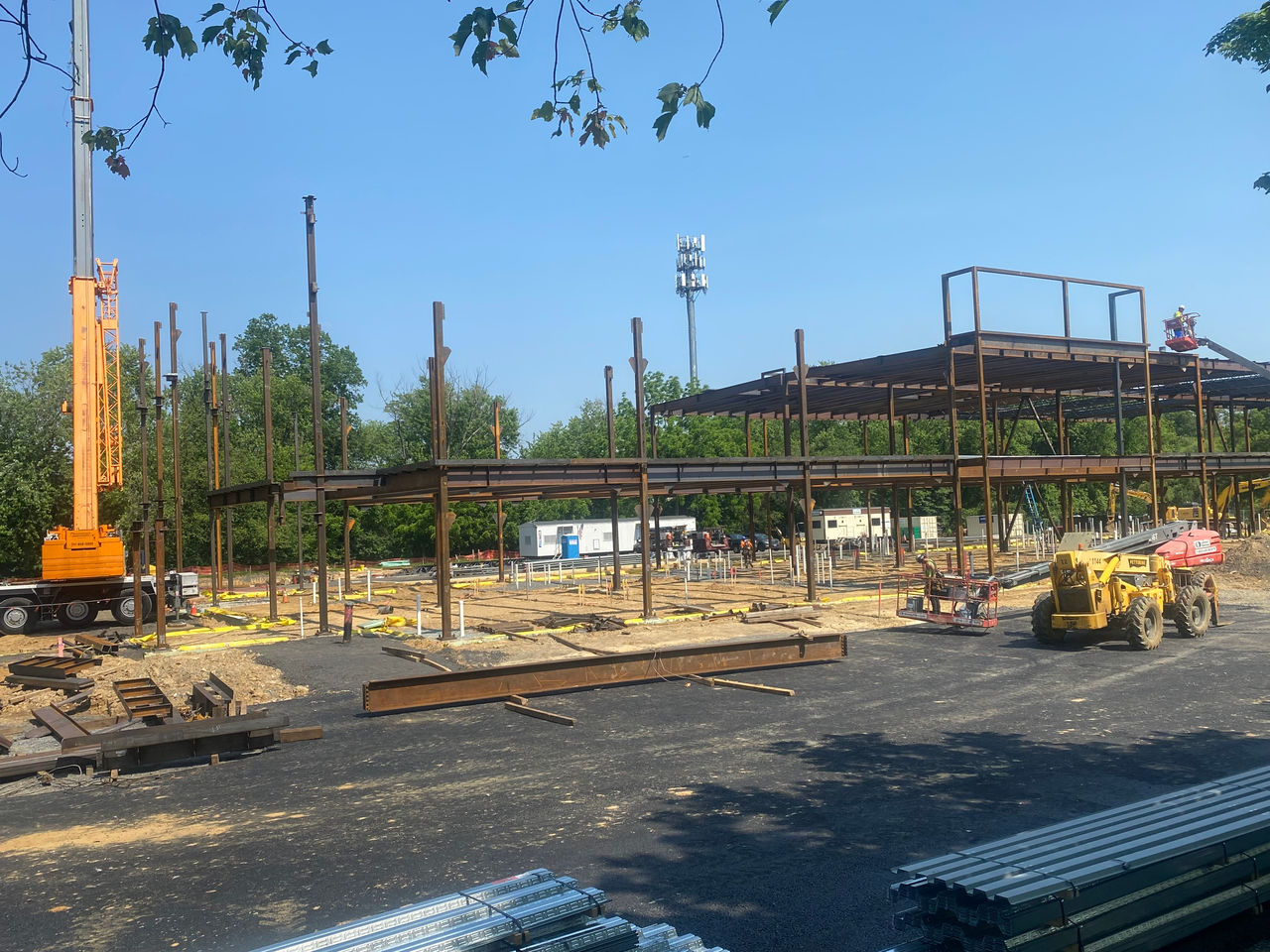 Construction work at the ChristianaCare Aston Campus