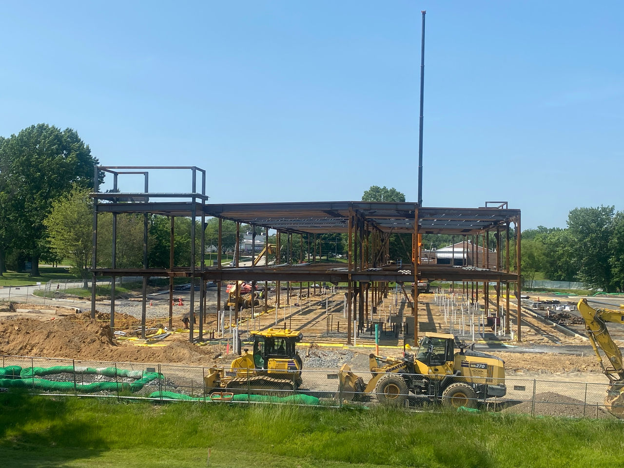 Construction work at the ChristianaCare Aston Campus