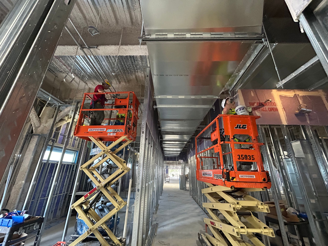 Construction work at the ChristianaCare Aston Campus