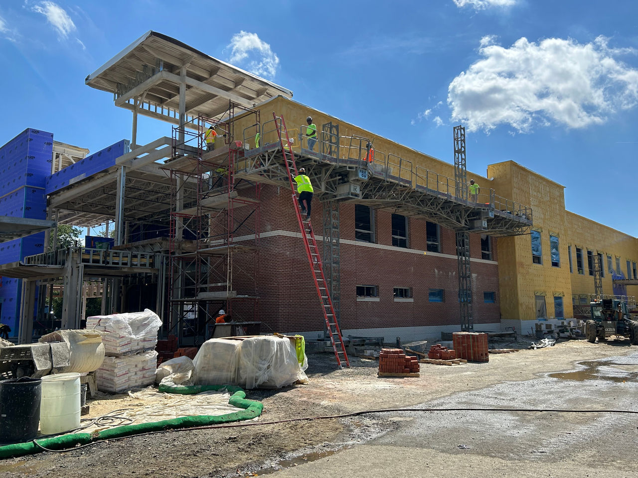 Construction work at the ChristianaCare Aston Campus