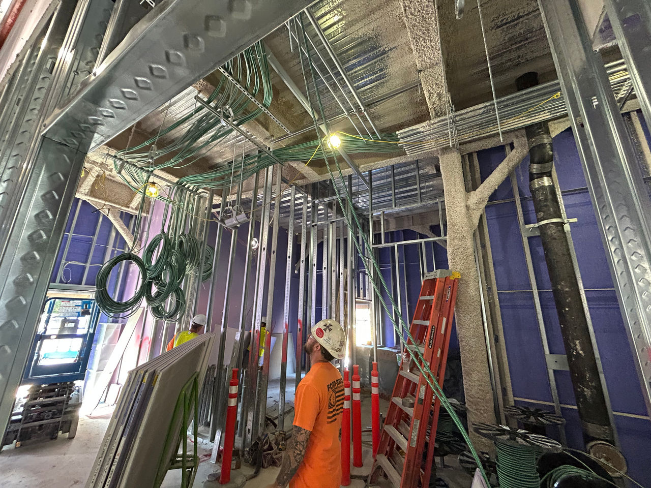 Construction work at the ChristianaCare Aston Campus