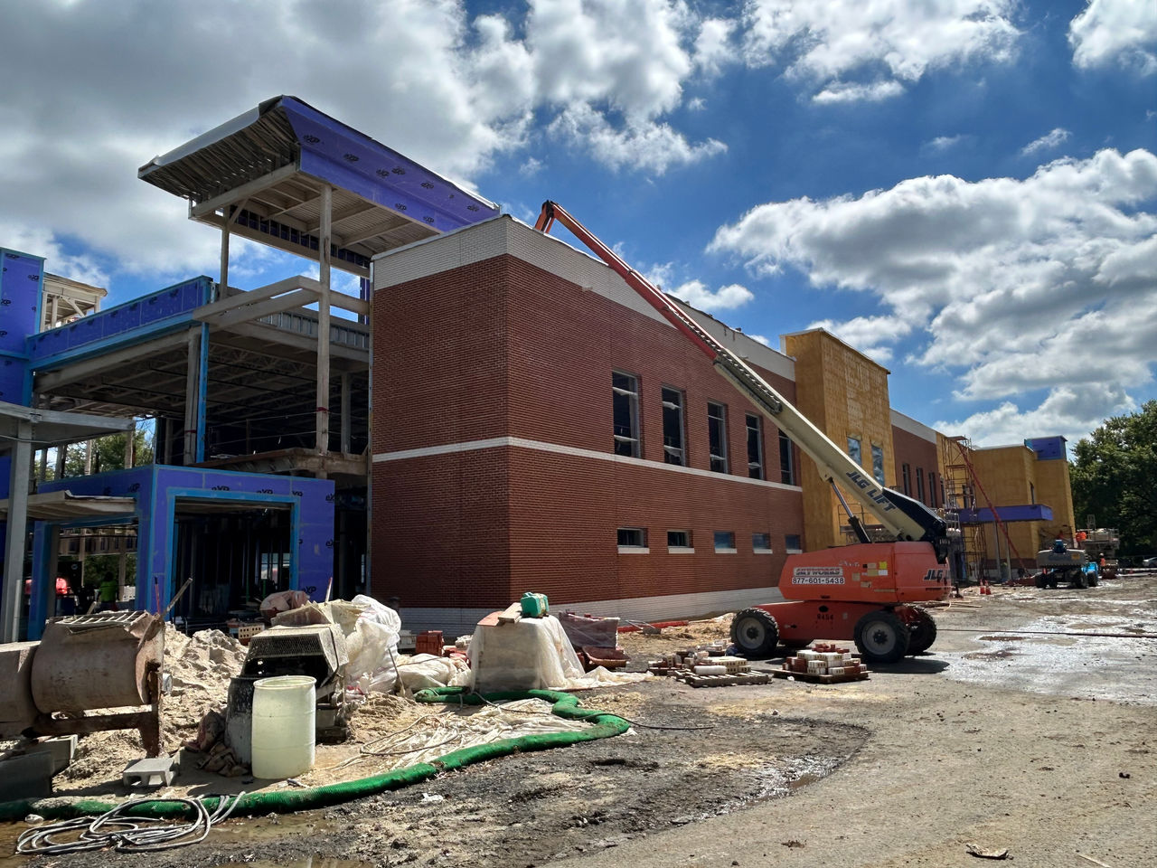 Construction work at the ChristianaCare Aston Campus