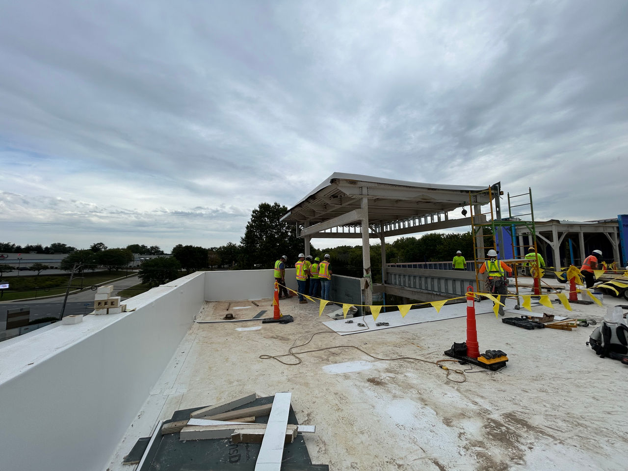 Construction work at the ChristianaCare Aston Campus