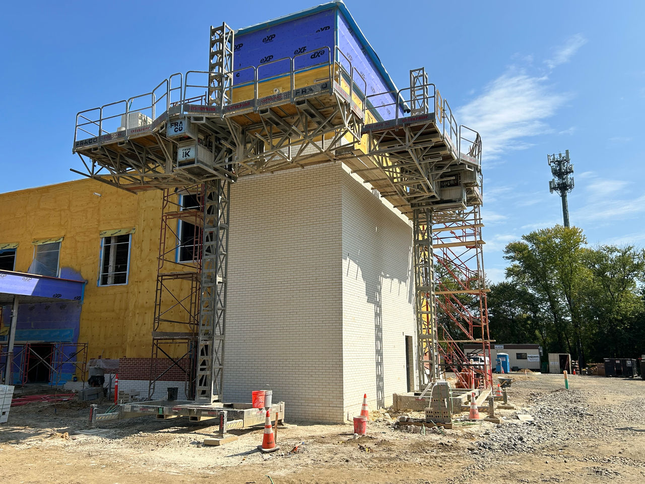 Construction work at the ChristianaCare Aston Campus