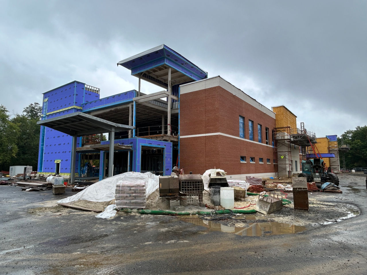 Construction work at the ChristianaCare Aston Campus