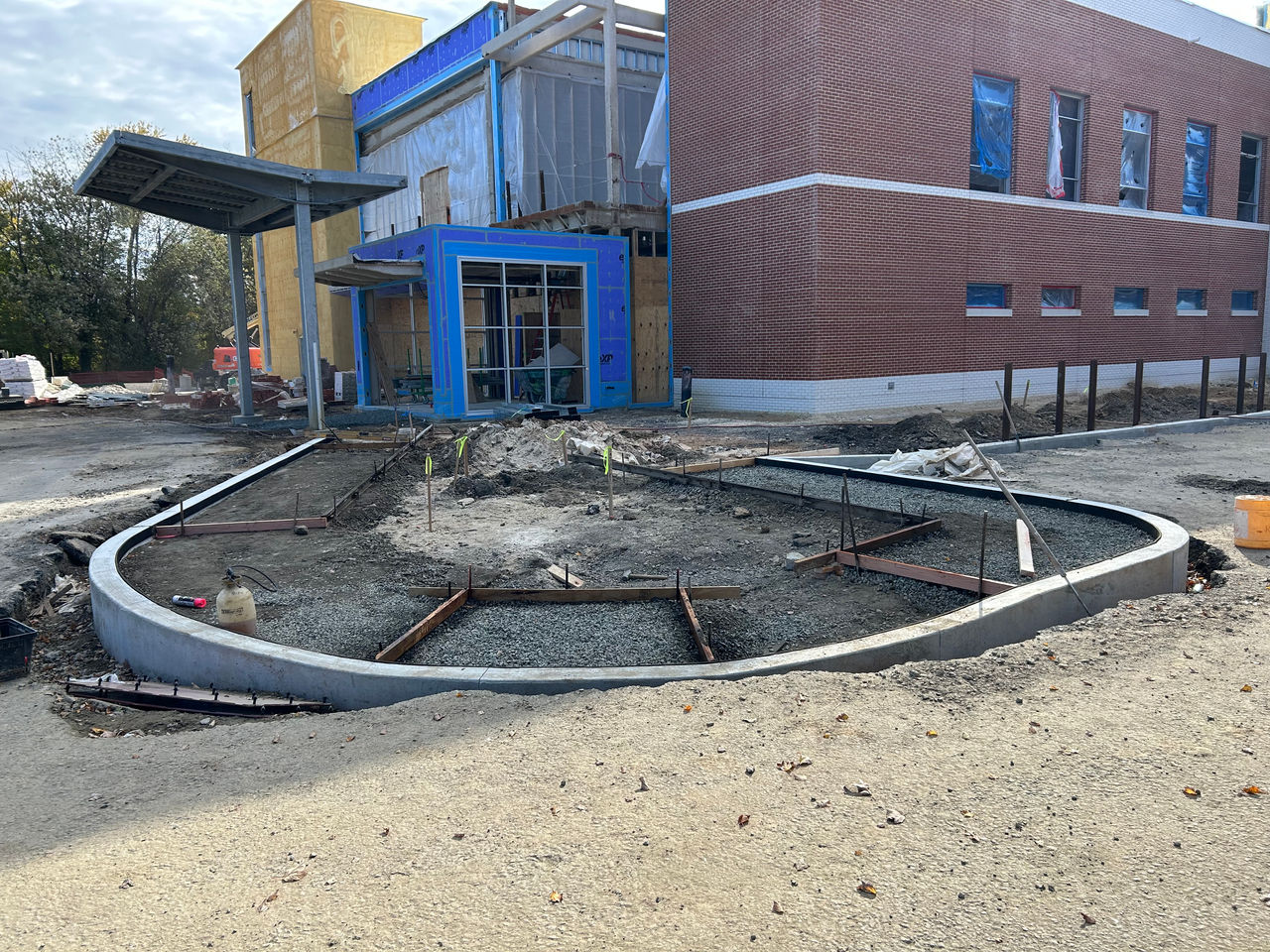 Construction work at the ChristianaCare Aston Campus