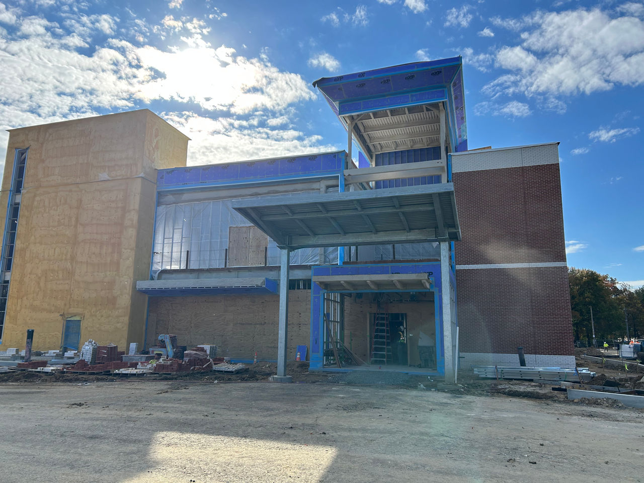 Construction work at the ChristianaCare Aston Campus