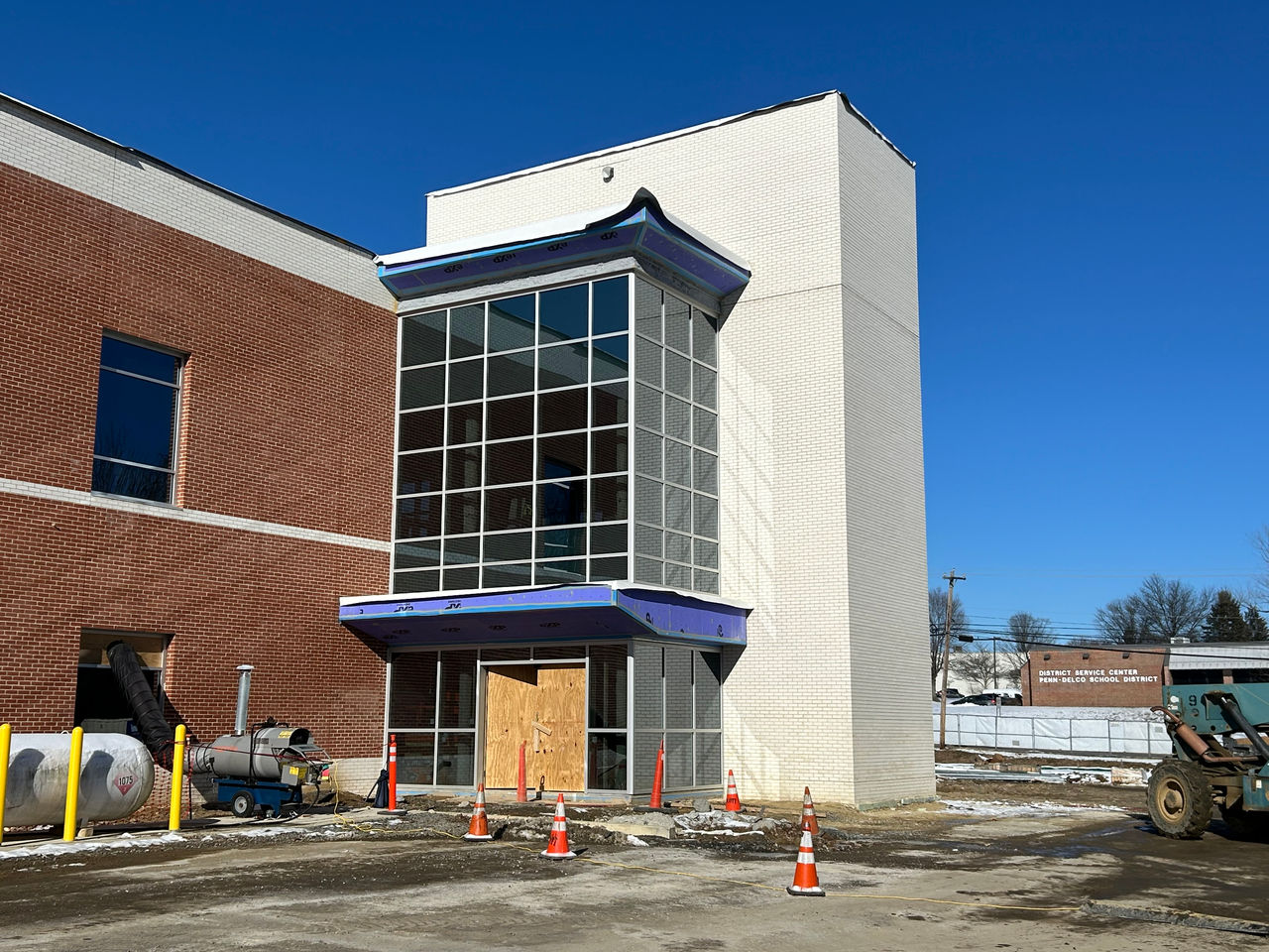 Construction work at the ChristianaCare Aston Campus