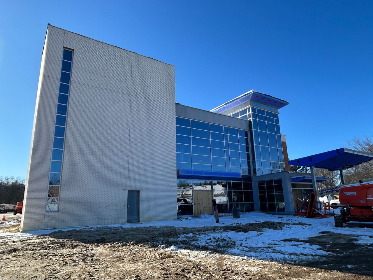 Construction work at the ChristianaCare Aston Campus