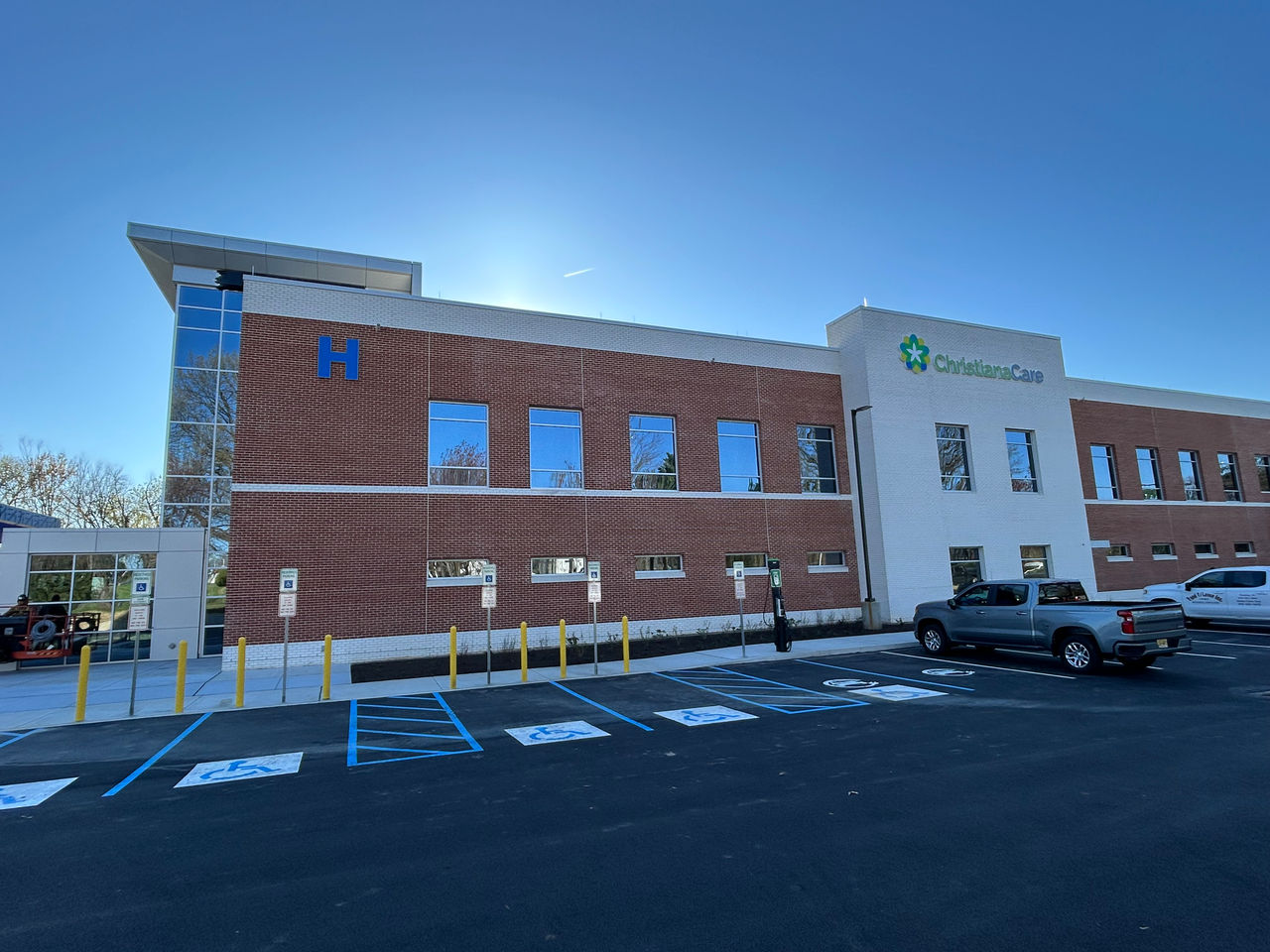 Construction work at the ChristianaCare Aston Campus