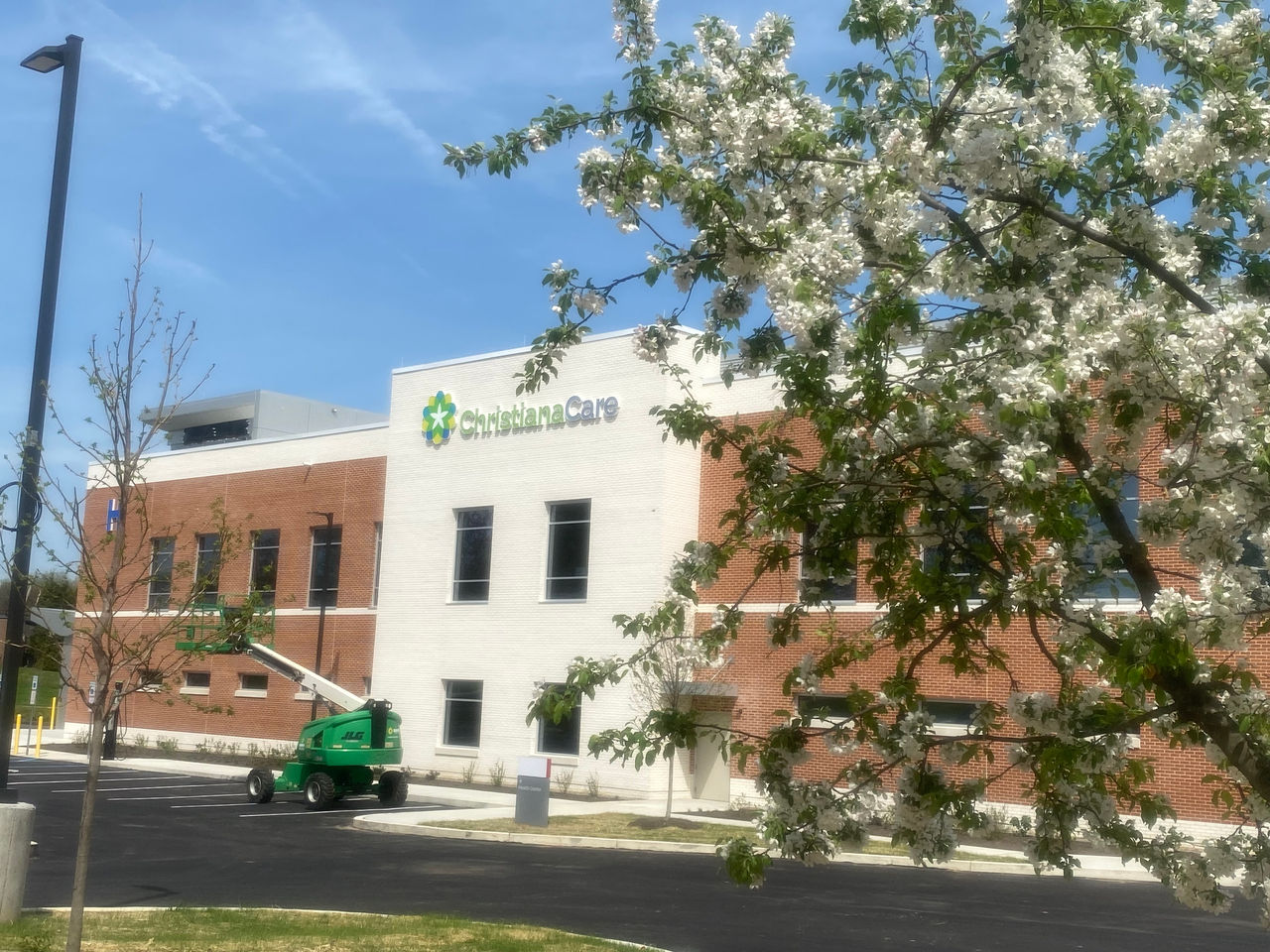 Construction work at the ChristianaCare Aston Campus