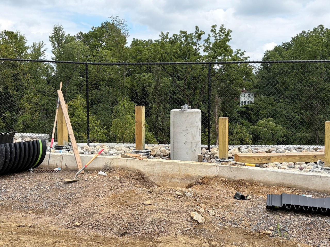 Construction work at the ChristianaCare Springfield Campus
