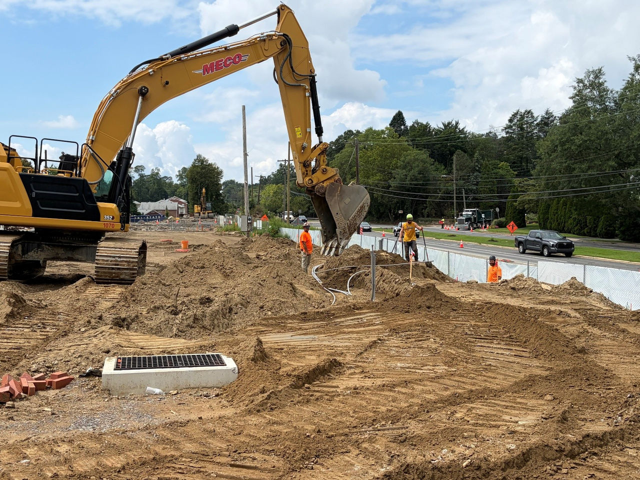 Construction work at the ChristianaCare Springfield Campus