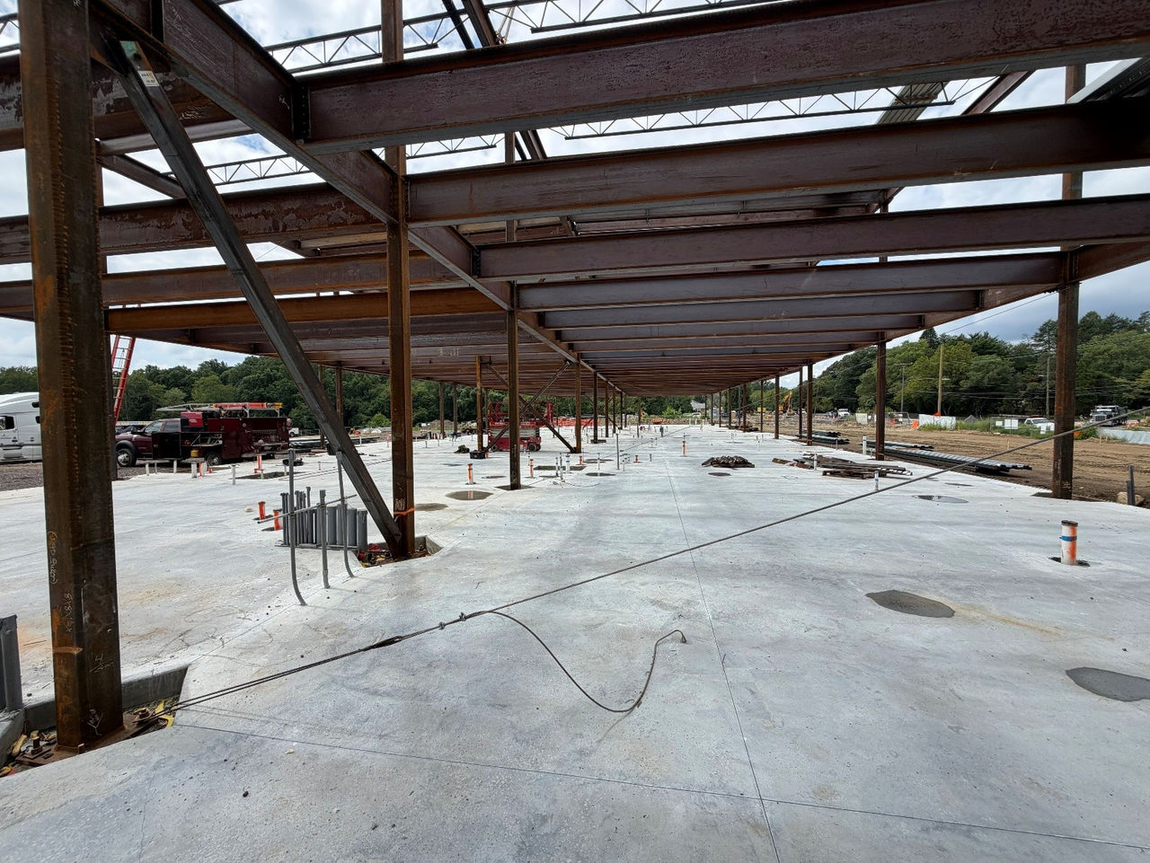 Construction work at the ChristianaCare Springfield Campus