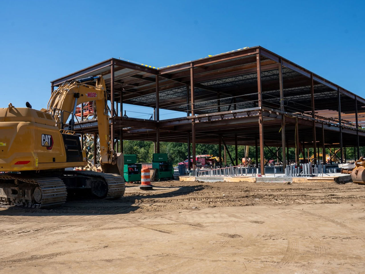 Construction work at the ChristianaCare Springfield Campus