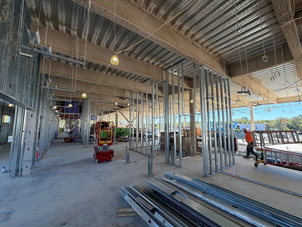Construction work at the ChristianaCare Springfield Campus