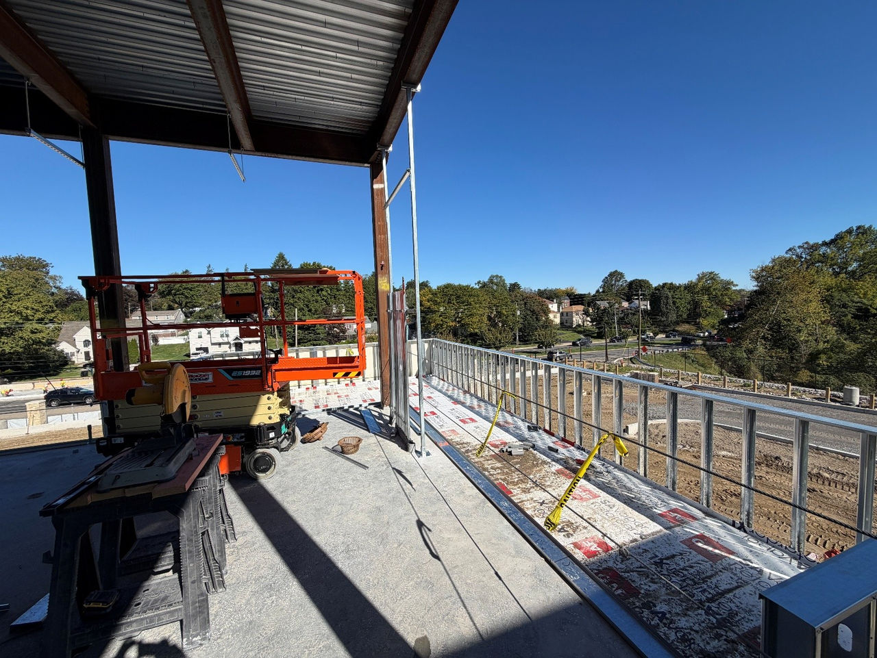 Construction work at the ChristianaCare Springfield Campus