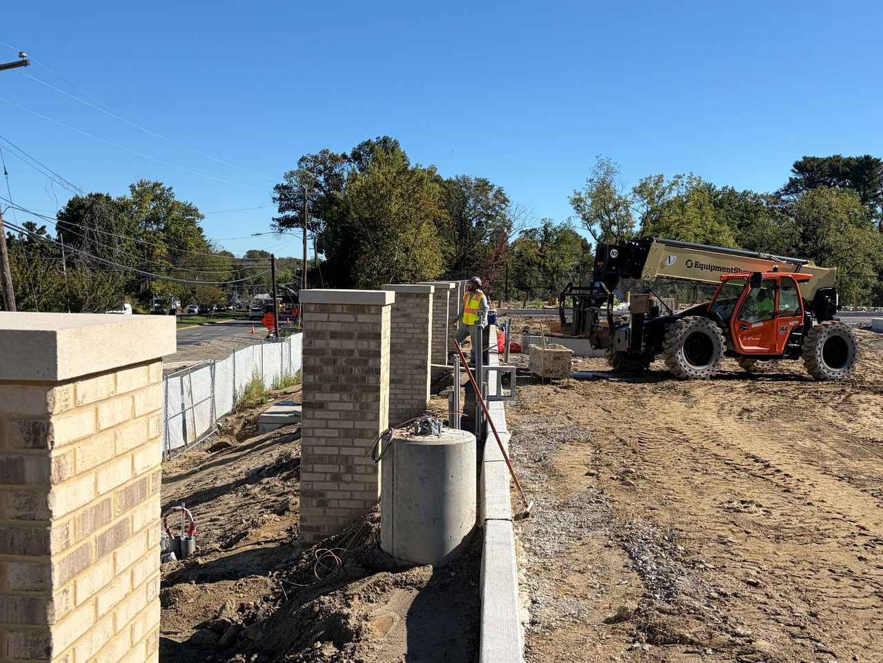 Construction work at the ChristianaCare Springfield Campus