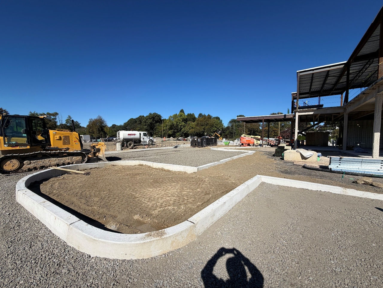 Construction work at the ChristianaCare Springfield Campus