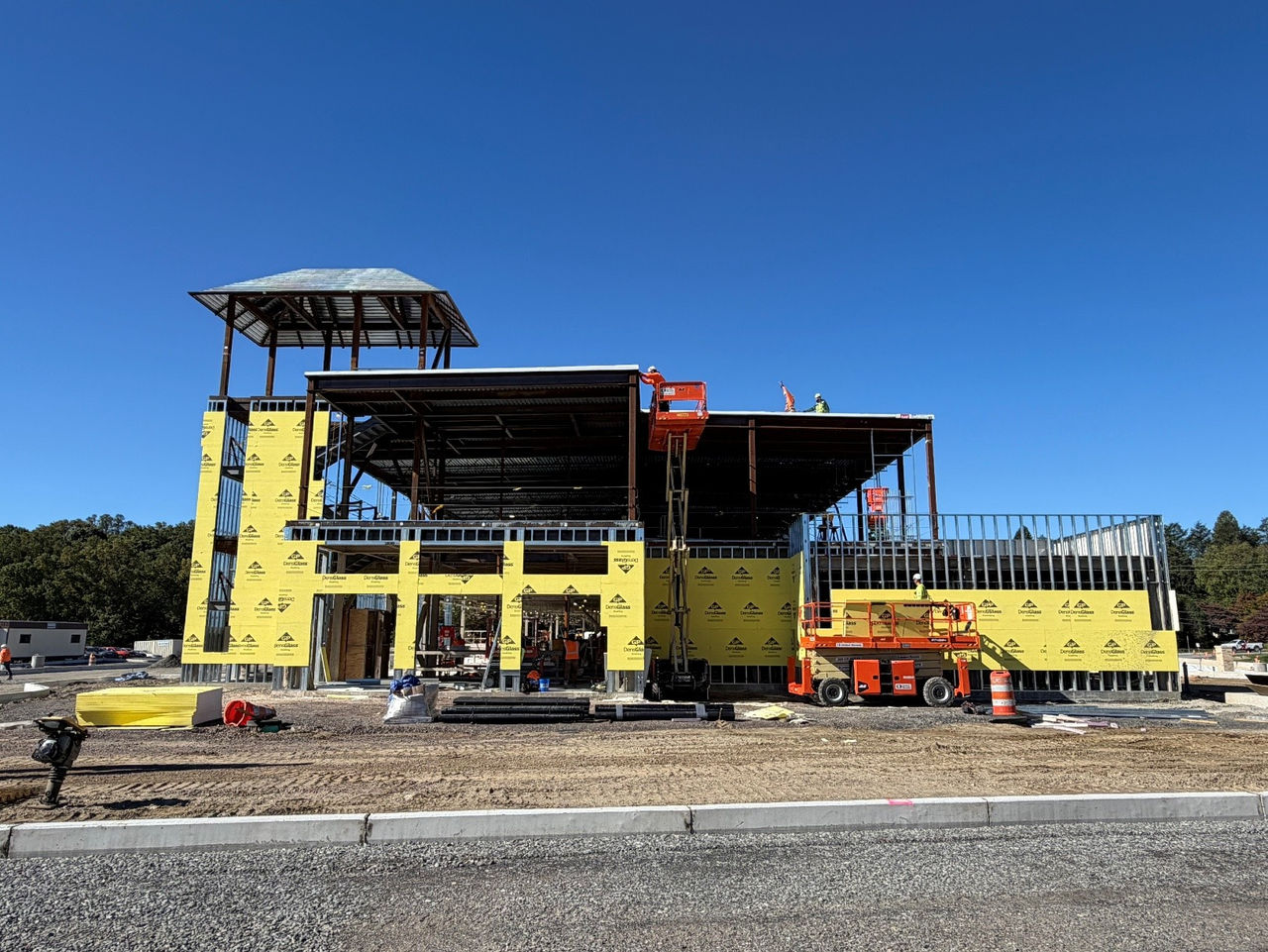 Construction work at the ChristianaCare Springfield Campus